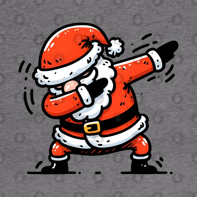 Christmas Dabbing Santa Claus by MZeeDesigns